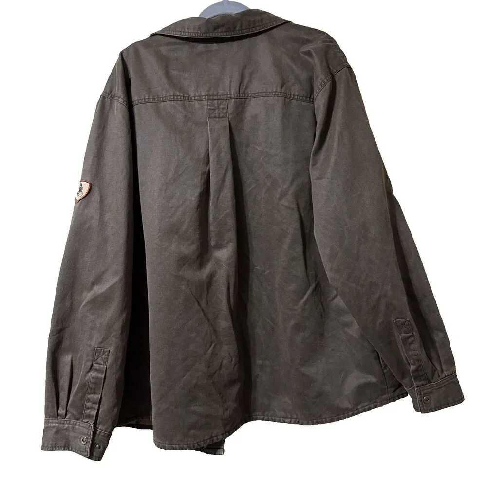 Legendary Whitetails Jacket Mens 2XL  Brown Journeyman Flannel Lined Waxed - Picture 3 of 16